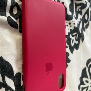 AUTHENTIC APPLE iPhone X Silicone Case-Pomegranate